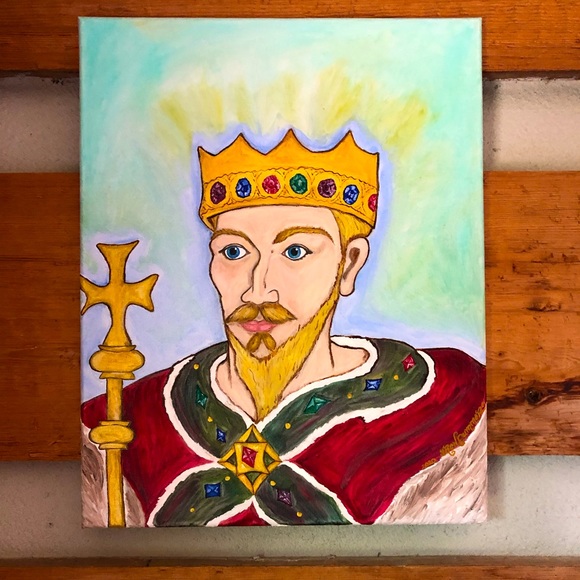 King William Book Forget-Me-Not Faery Tale Illustration Art Print Oil Painting - Picture 10 of 10